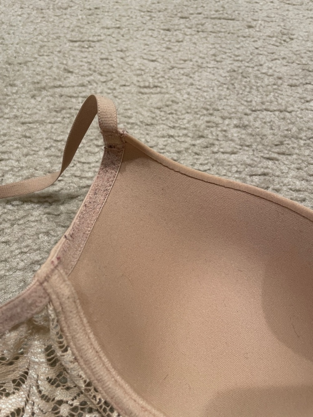 Pre owned Natori Beige Lace Underwire Bra 32D - Picture 7 of 9